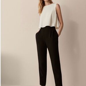 Massimo Duti Black and White Jumpsuit NWT